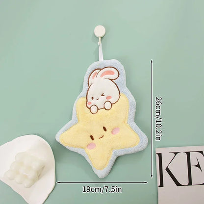 Moon & Star Bunny Hand Towels