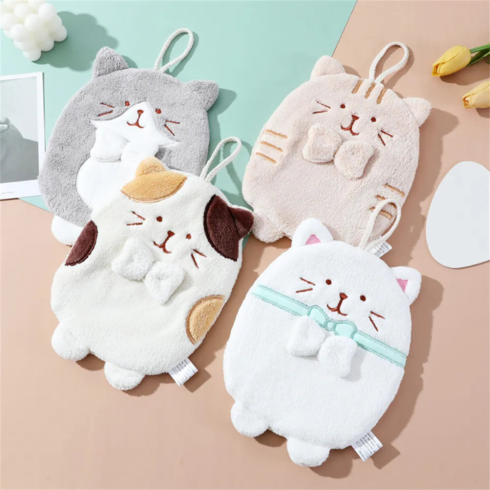 Dapper Cat Hand Towels