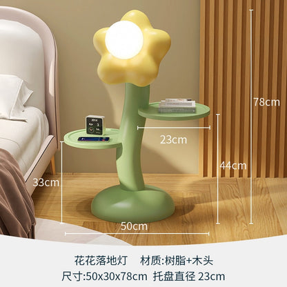 Flower Floor Lamp Table