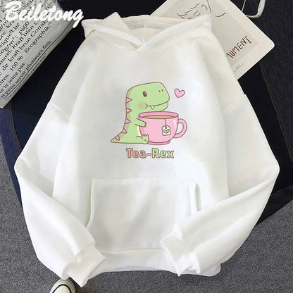 "Tea-Rex" Dinosaur & Tea Lover Hoodie