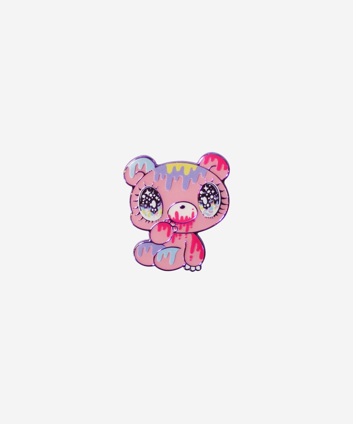 Sitting Gloomy Bear Enamel Pin by Yurie Sekiya