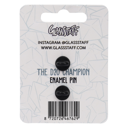 Enamel Pin: D20 Champion