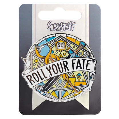 Enamel Pin: Roll Your Fate D20 Large Spinner