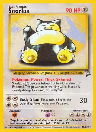 PCG: 030/130 Base Set 2, Snorlax