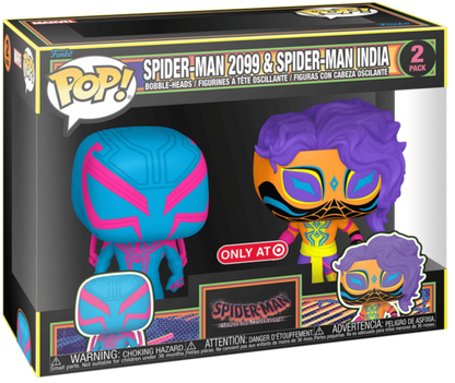 POP! Marvel: Spider-Man 2099 and Spider-Man India (BL) (2-PK) Exclusive