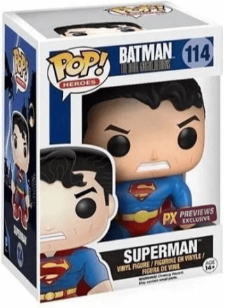 POP! Heroes: 114 Batman Dark Knight Returns, Superman Exclusive