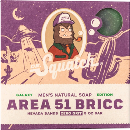 Dr. Squatch: Bar Soap, Area 51 Bricc Exclusive