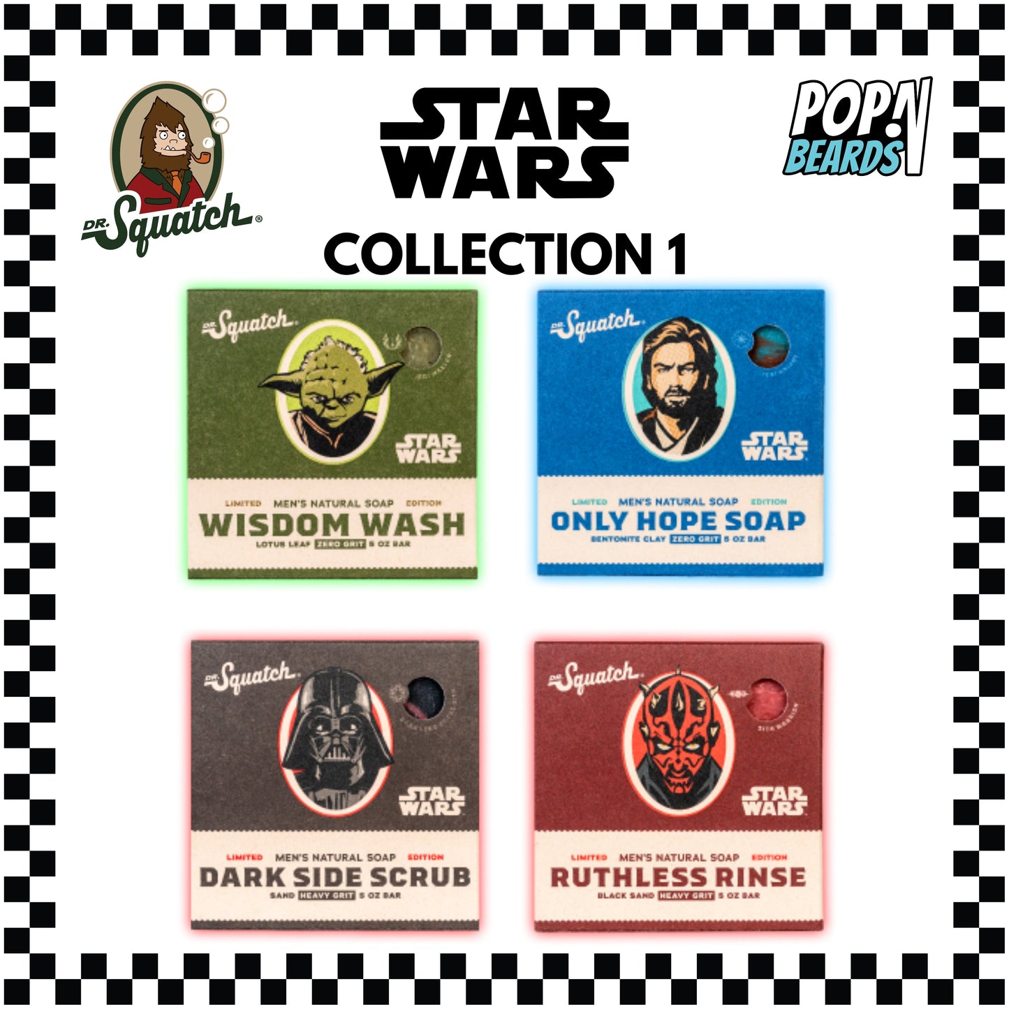 Dr. Squatch: Bar Soap, Star Wars (S1) (4-PK)