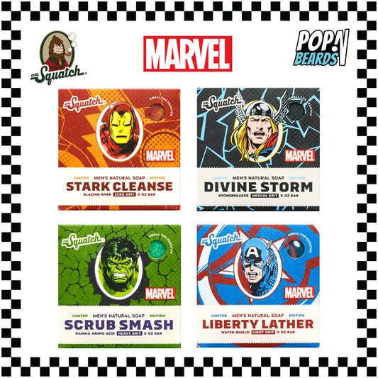 Dr. Squatch: Bar Soap, Marvel The Avengers S2 (4-PK)