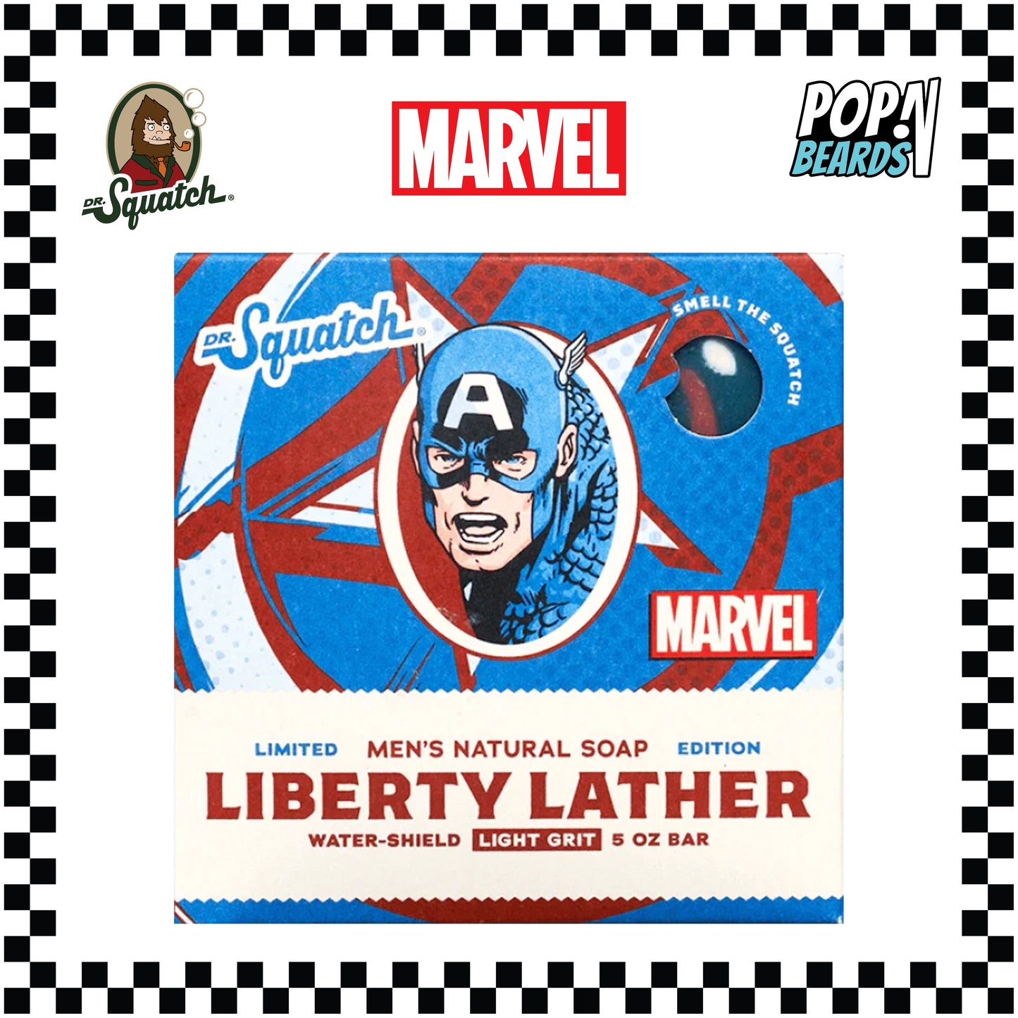 Dr. Squatch: Bar Soap, Marvel (Liberty Lather)