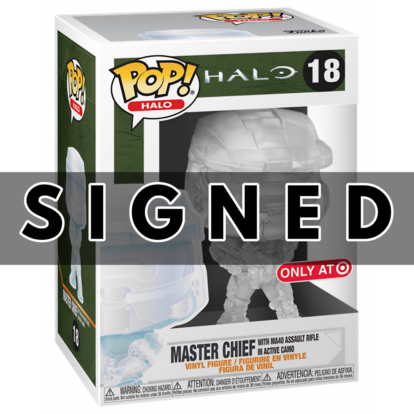 POP! Halo: 18 Halo, Master Chief (MA40 Rifle) (Camo) (TR) Exclusive