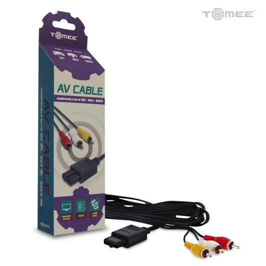 AV Composite Cable For Nintendo SNES / N64 / NGC (Tomee)