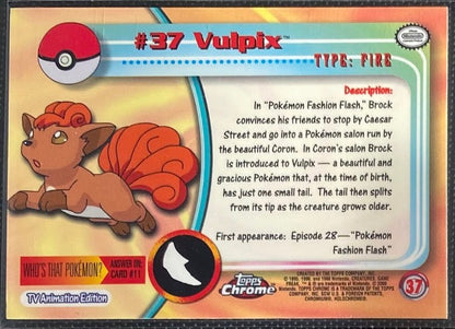 Vulpix Foil (37) [Topps Pokemon Chrome Series 1]