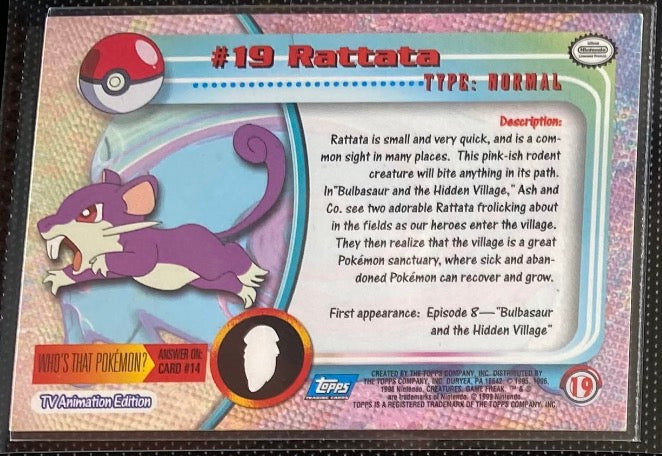 Rattata (19) [Topps TV Animation Edition Series 1 (Third Print)]