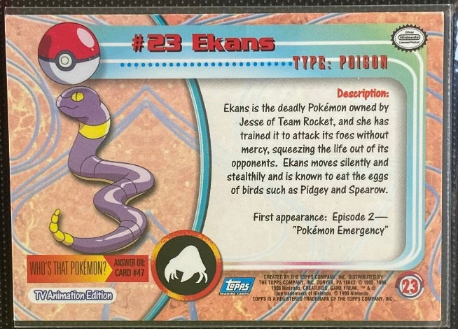 Ekans Foil (23) [Topps TV Animation Edition Series 1 (Third Print]