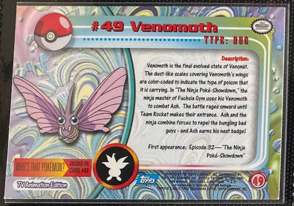 Venomoth (49) [Topps TV Animation Edition Series 1 (First Print)]