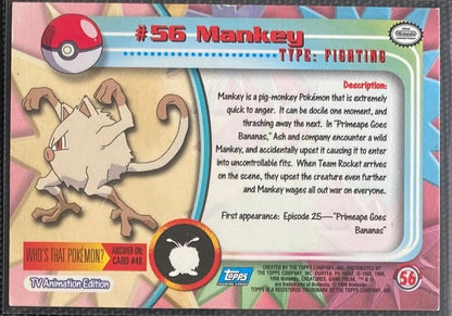 Mankey (56) [Topps TV Animation Edition Series 1 (Third Print)]