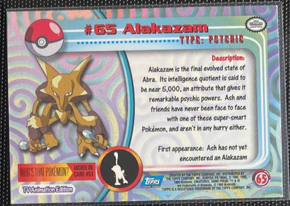 Alakazam (65) [Topps TV Animation Edition Series 1 (Third Print)]