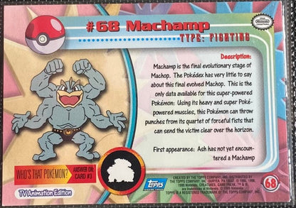 Machamp (68) [Topps TV Animation Edition Series 1 (First Print)]