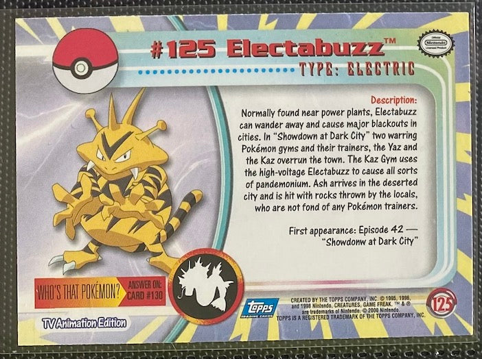 Electabuzz (125) [Topps TV Animation Edition Series 3]