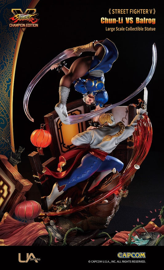 STREET FIGHTER V Big Statue Series Chun-Li VS Balrog Figure