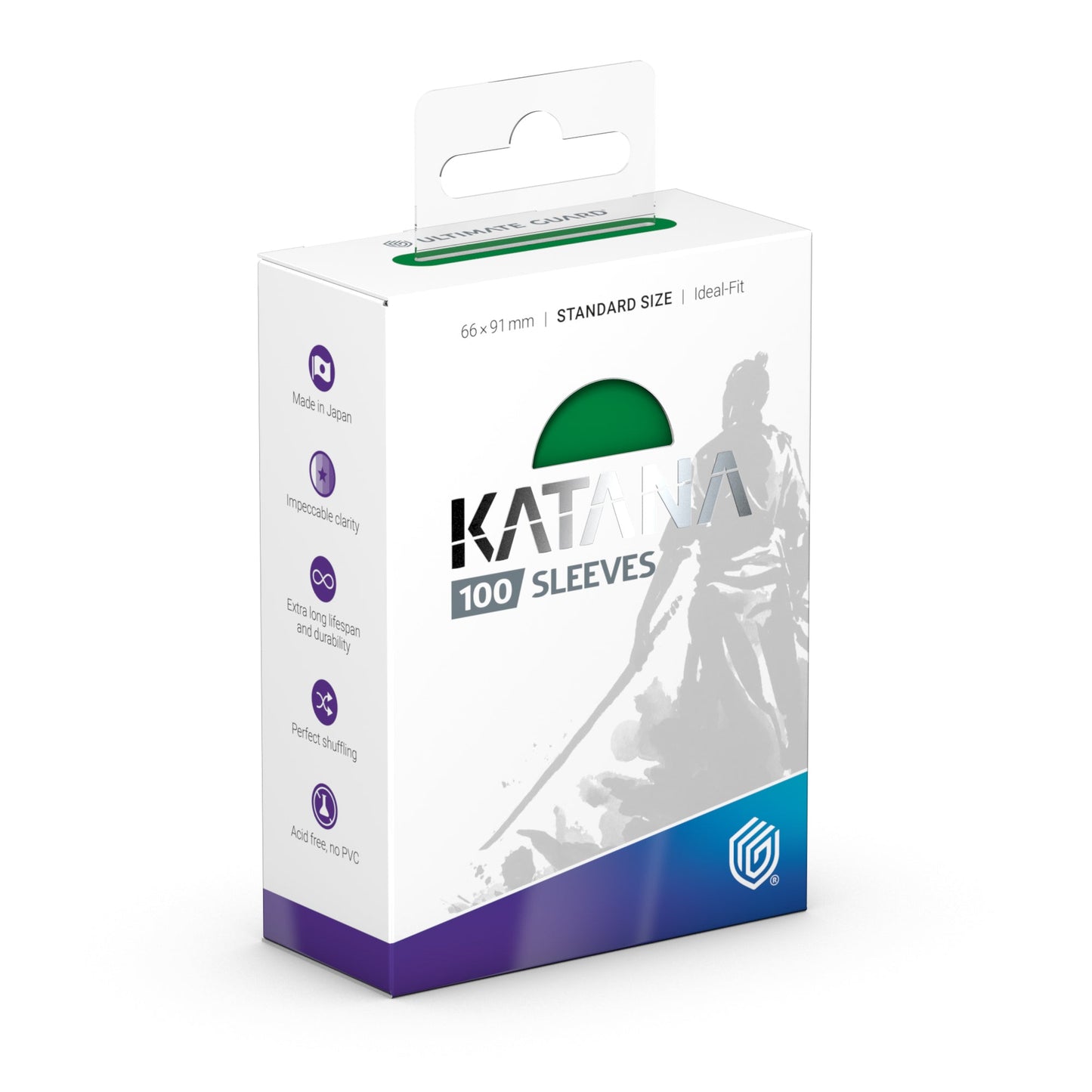 Ultimate Guard Katana Standard Size Sleeves - Jade Garden (100-Count)