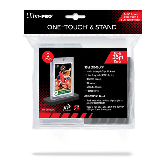 Ultra Pro One Touch 35pt Magnetic Card Case with Stands 5-Pack