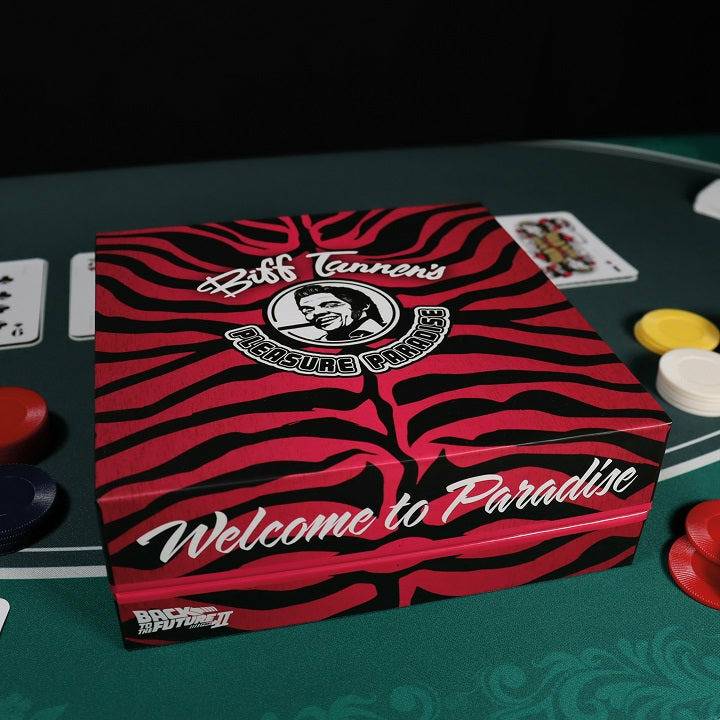 Zurück in die Zukunft Teil II Limited Edition Biff Tannen's Pleasure Paradise „Welcome to Paradise“-Geschenkbox