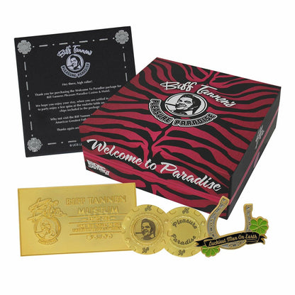 Zurück in die Zukunft Teil II Limited Edition Biff Tannen's Pleasure Paradise „Welcome to Paradise“-Geschenkbox