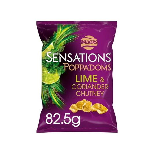 Walkers Poppadoms Lime & Coriander (United Kingdom)