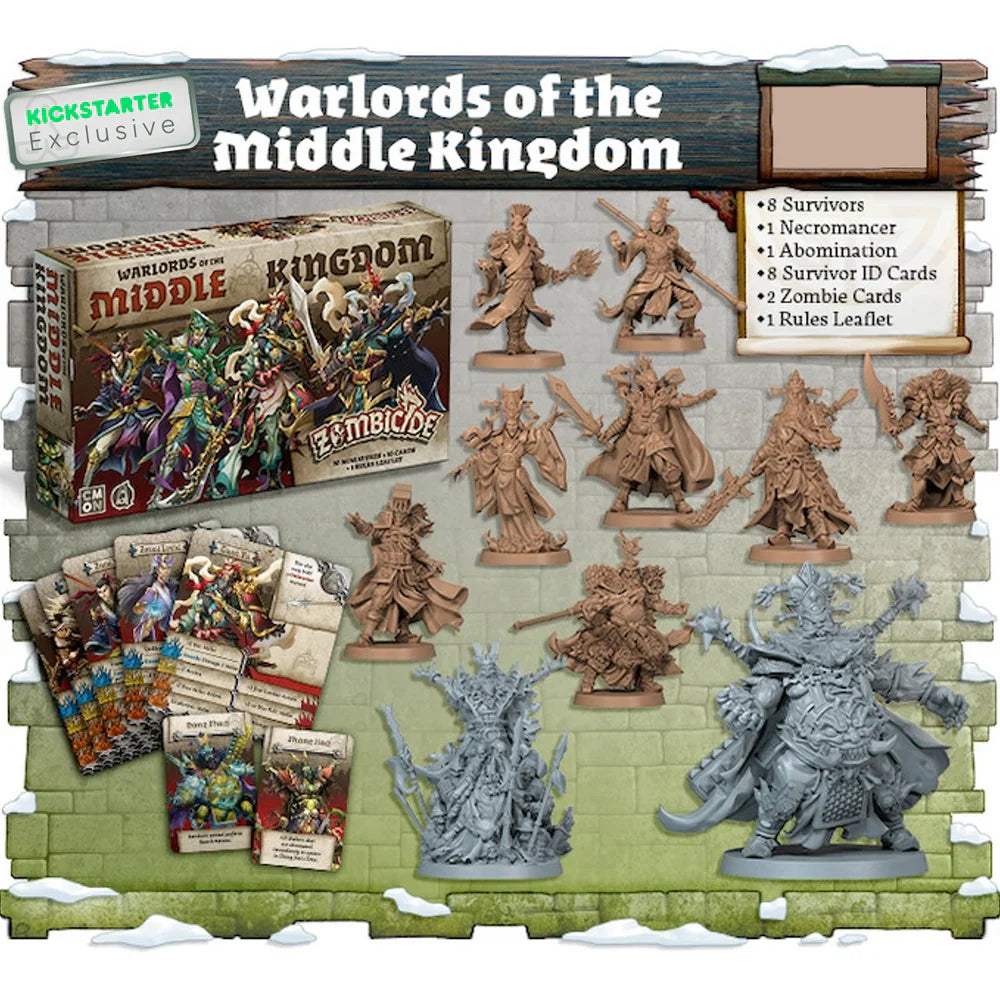 Zombicide: White Death Warlords of the Middle Kingdom - Kickstarter Exclusive - Super Anime Store
