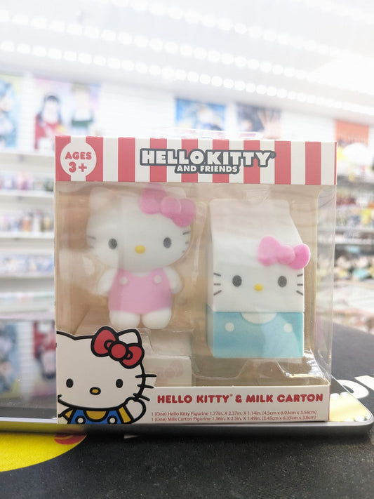 Hello Kitty und Freunde. Hello Kitty und Milchkarton-Figur