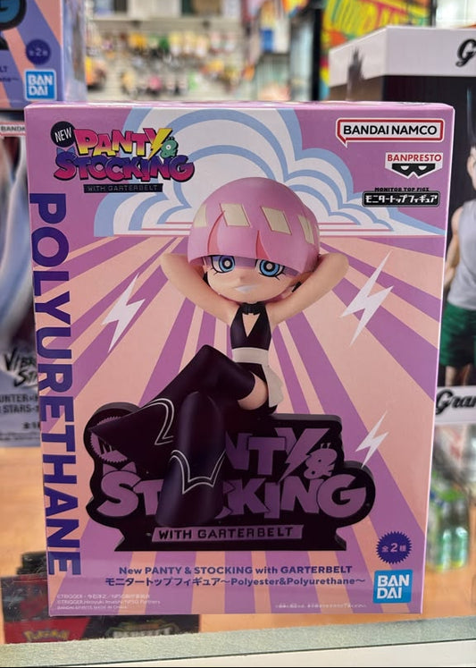 PANTY & STOCKING with GARTERBELT Monitor Top Figure ~Polyester & Polyurethane~ Polyester