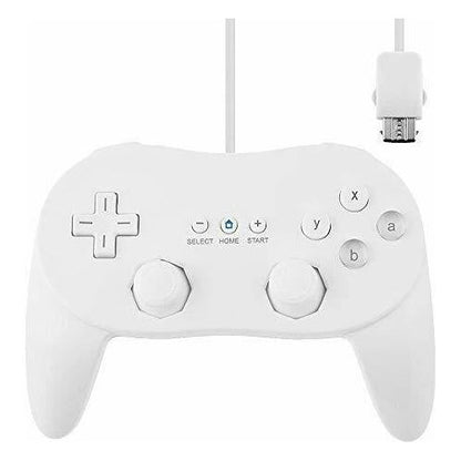 Wired Classic Controller (2) - White (Pro Style) - Wii & Wii-U