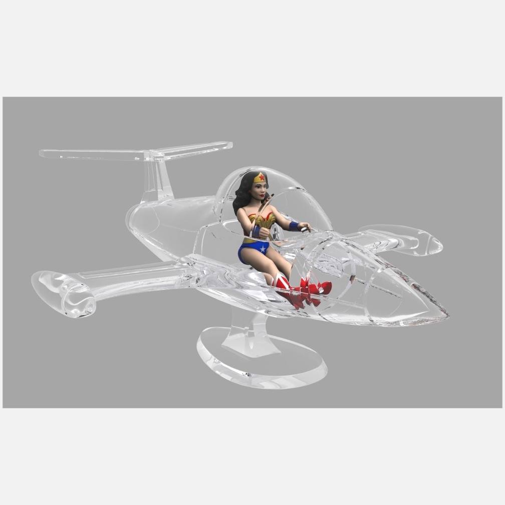 Funko: Mini Retro (DC), Wonder Woman with Invisible Jet Exclusive