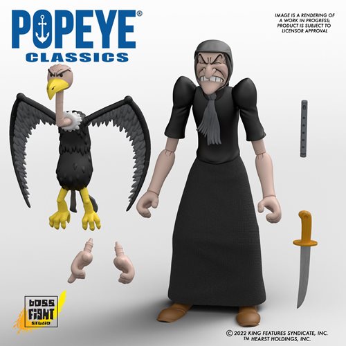 Popeye Classics Wave 2 Sea Hag Actionfigur im Maßstab 1:12 