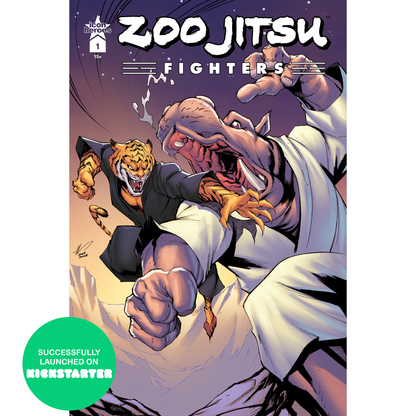 Zoo Jitsu Fighters Comic Book Cover C - Ale Garza