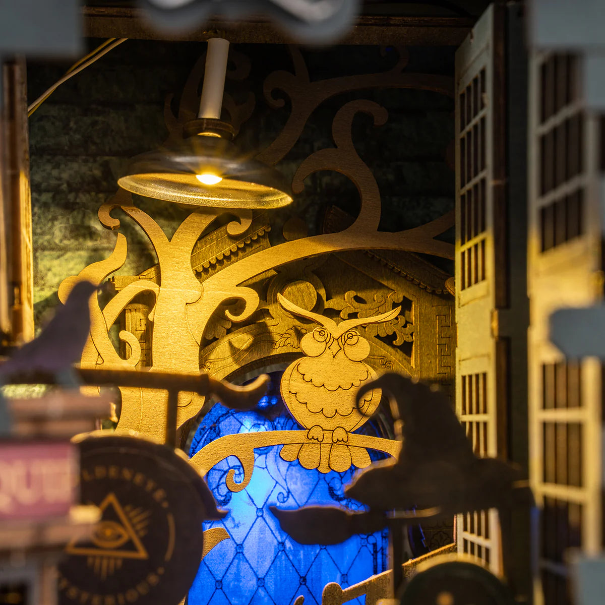 Rolife Magic House DIY Book Nook Kit | Miniature Bookshelf Insert