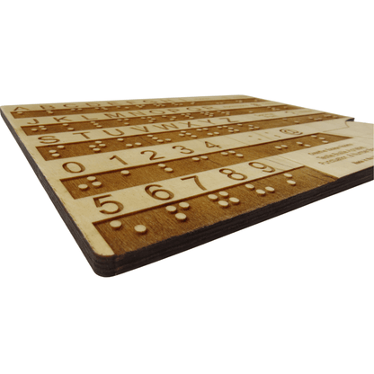 Advanced Braille Alphabet Number and Punctuation Learning Board