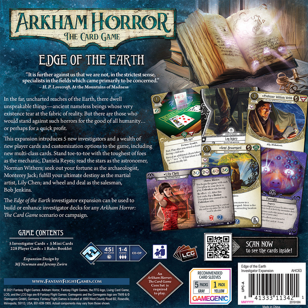 Arkham Horror LCG:  Edge of the Earth Investigator Expansion