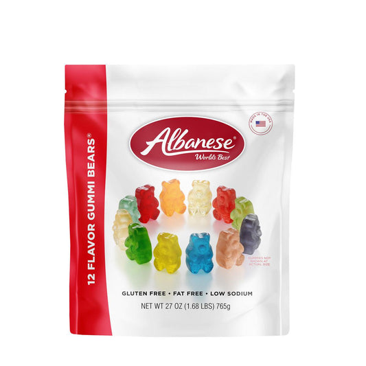 12 Flavor Gummi Bears 27 oz. Share Size Bag