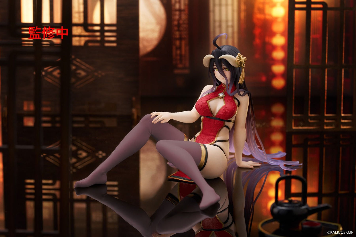 Overlord Albedo Chinese Dress Ver. Renewal Desktop Cute Figure