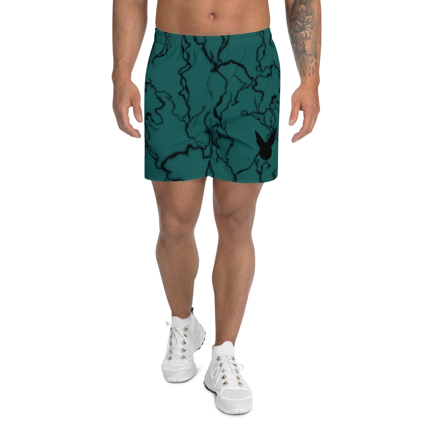 Black Whip Recycled Athletic Shorts