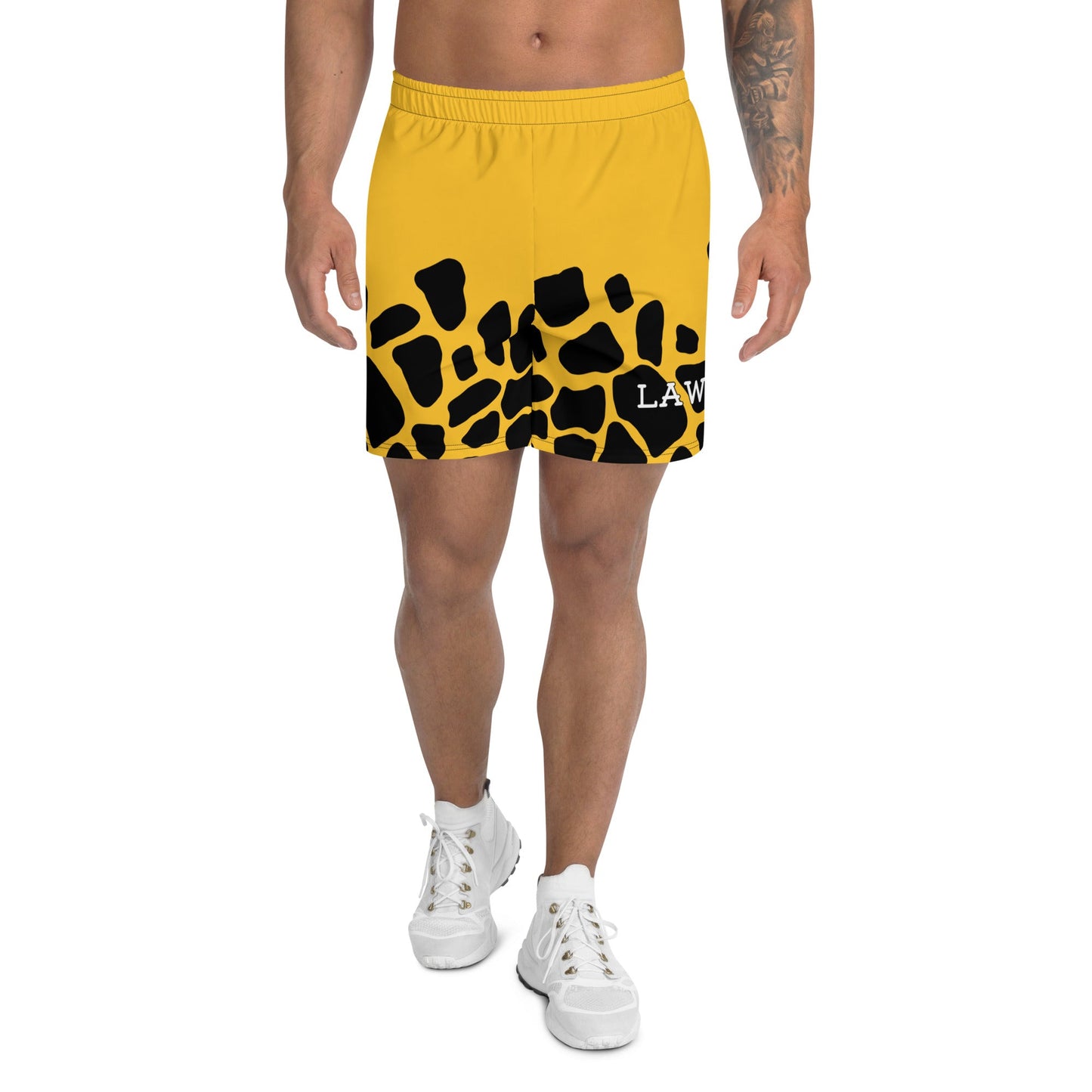 Trafalgar Yellow Recycled Athletic Anime Shorts