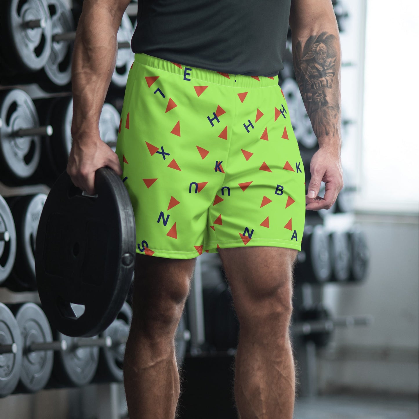 Roshi Green Men's Recycled Athletic Anime Shorts