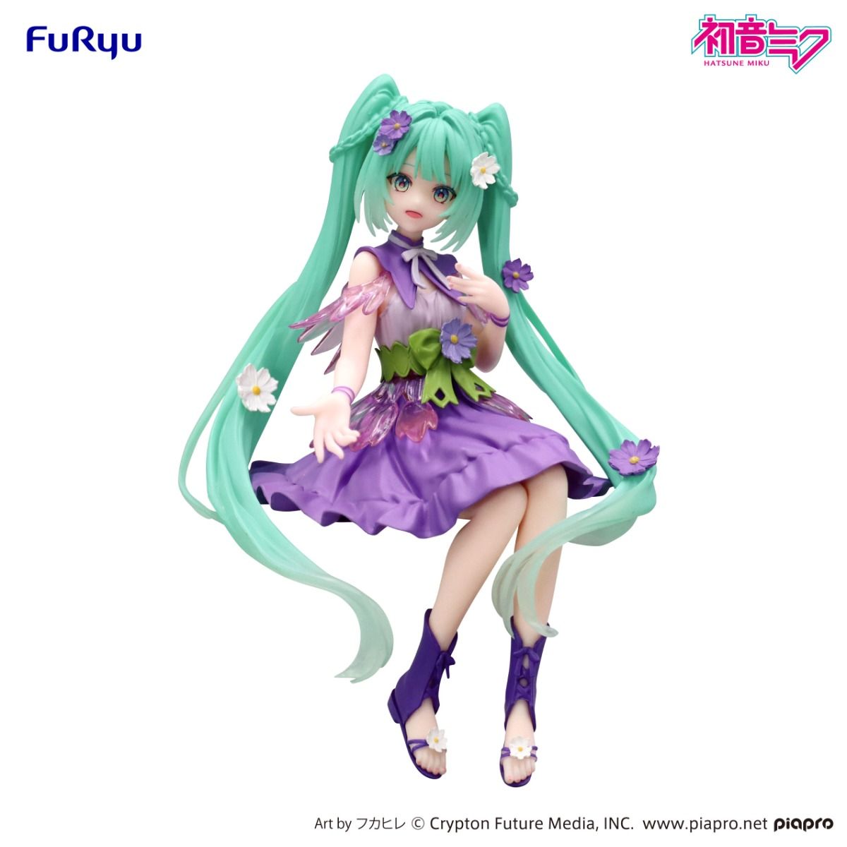 Hatsune Miku Noodle Stopper Figure Flower Fairy Cosmos Purple Color Ver.