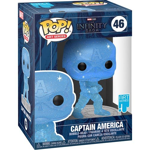 Funko Pop! Avengers Infinity Saga: Captain America Blue Artist Series