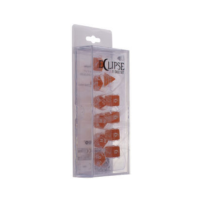 Ultra PRO: 11-Dice Set - Eclipse (Pumpkin Orange)