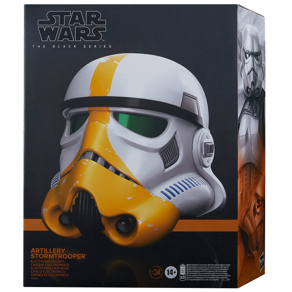 Star Wars: The Black Series - The Mandalorian Artillery Stormtrooper Premium Electronic Helmet