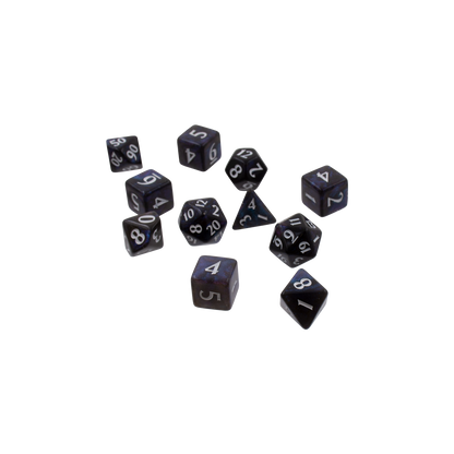 Ultra PRO: 11-Dice Set - Eclipse (Jet Black)